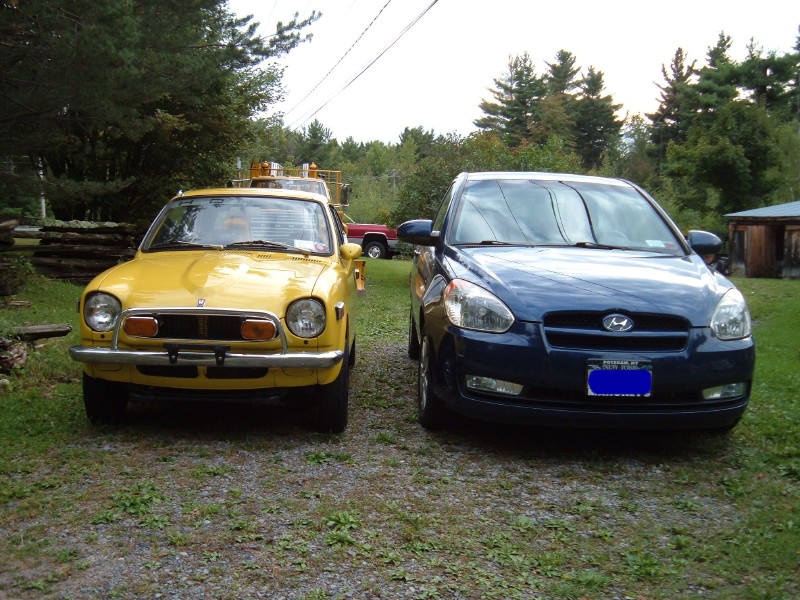 1972 az600 and 2007 Hyundai Accent
